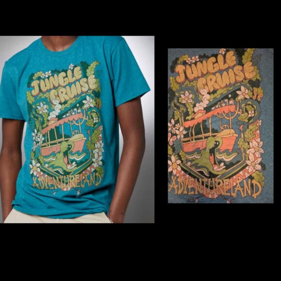 Disney Jungle Cruise Adventureland T Shirt Mens / Adult Size L - Picture 1 of 4